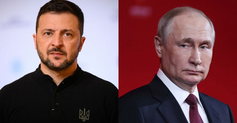 Зеленський і путін Зеленський і путін