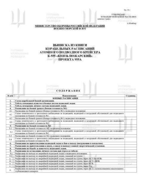 ГУР отримало розвіддані про сучасний атомний підводний крейсер росії 1