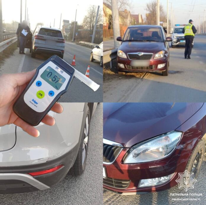 П'яна водійка скоїла ДТП біля Рівного