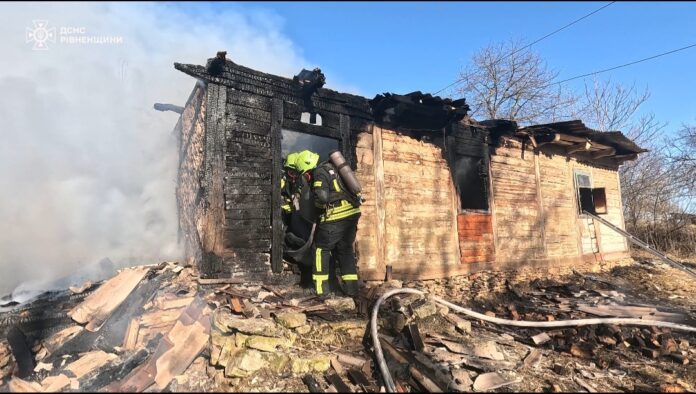 Пожежу у Рівненській області