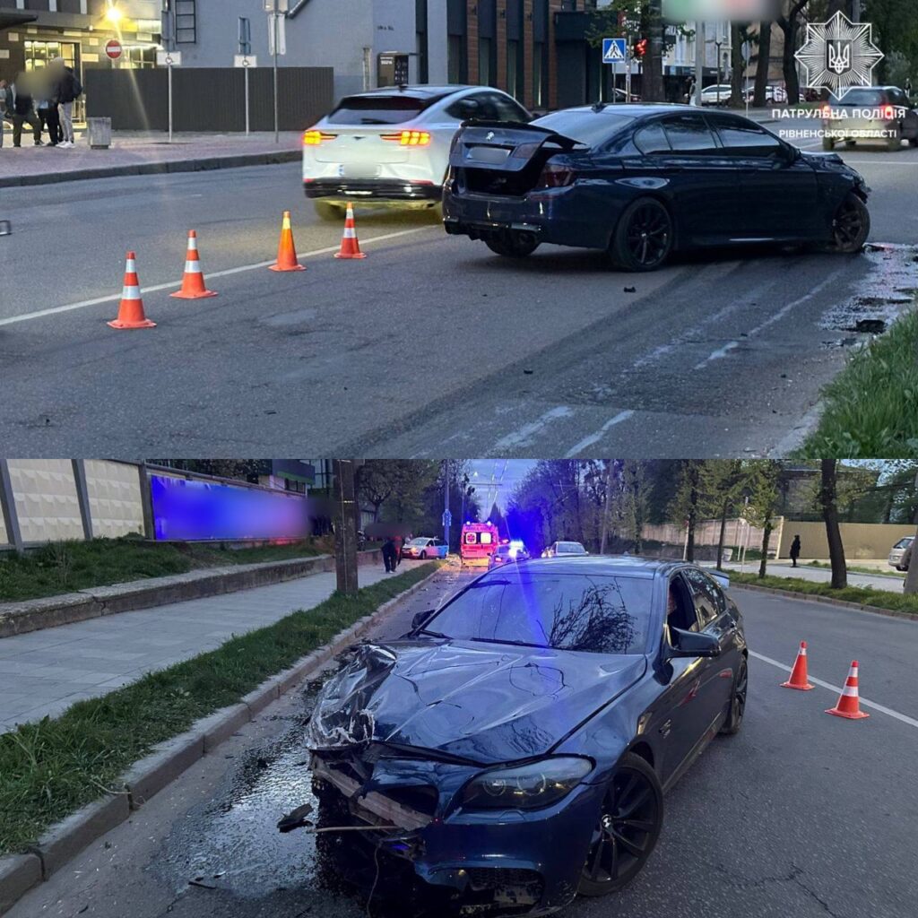 У Рівному на Соборній зіткнулися два автомобілі: є травмовані 1 ДТП у Рівному на Соборній