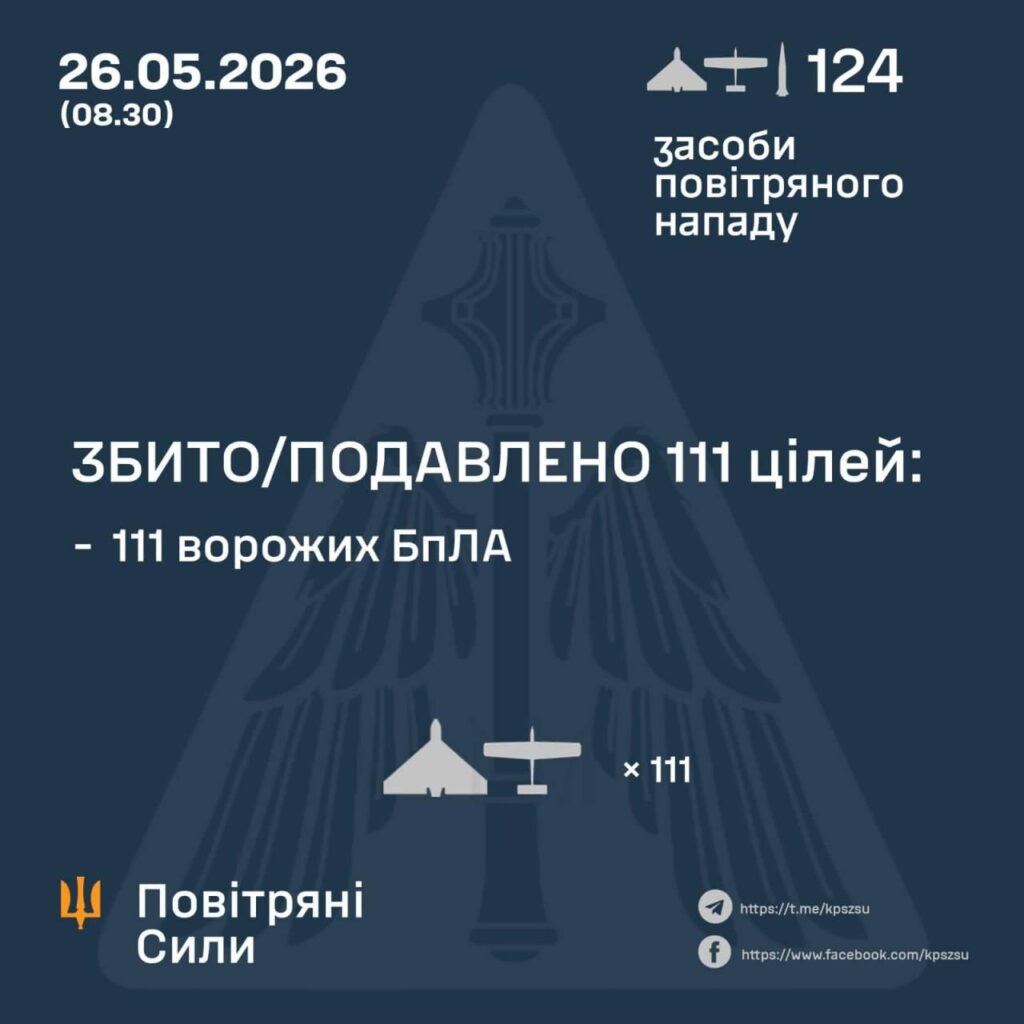 Атака дронів та ракет 26 травня