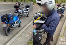 У Рівному мотопатруль відправив на арештмайданчик байк із «чужими» номерами байк із «чужими» номерами