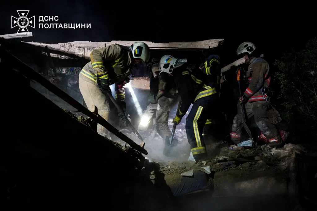 Ліквідація наслідків атаки на Полтавщині