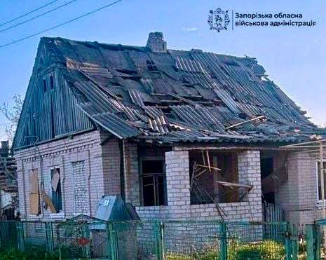 Наслідки атаки по Запорізькій області, 10 травня російська атака на Україну