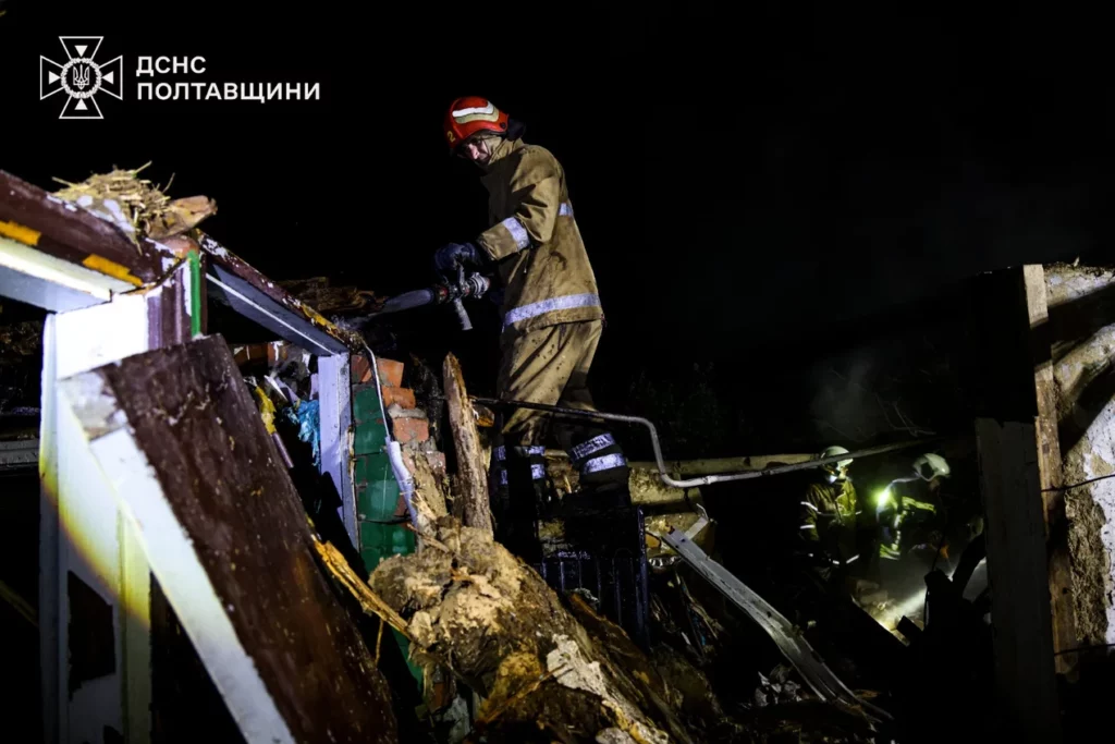 Наслідки нічної атаки на Полтавщині