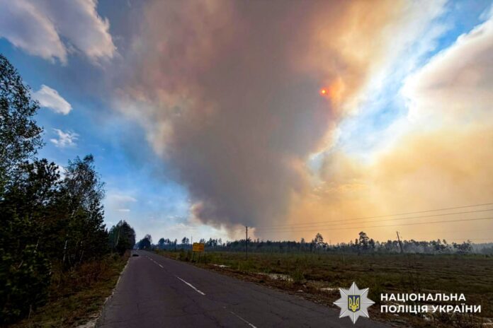 Пожежа на Рокитнівщині Пожежа на Рокитнівщині