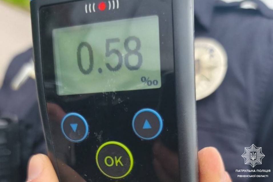 У Рівному мотопатрульні затримали п’яного 18-річного водія без прав 1 П'яний мотоцикліст рівне