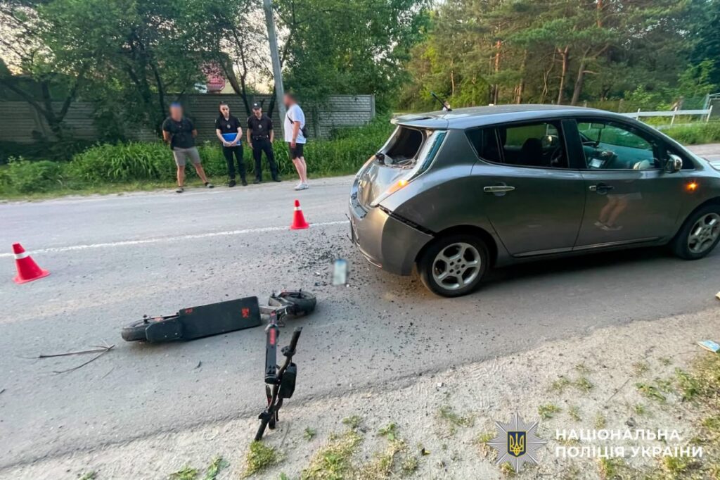 У Здолбунові вчора ввечері травмувався 14-річний водій електросамоката 1