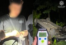 У Костополі патрульні переслідували п’яного водія Патрульні зупинили водія
