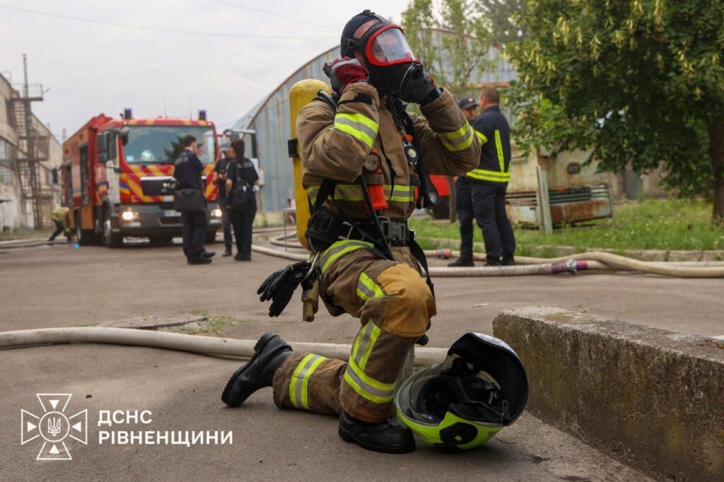 Пожежа на вулиці Фабричній у Рівному