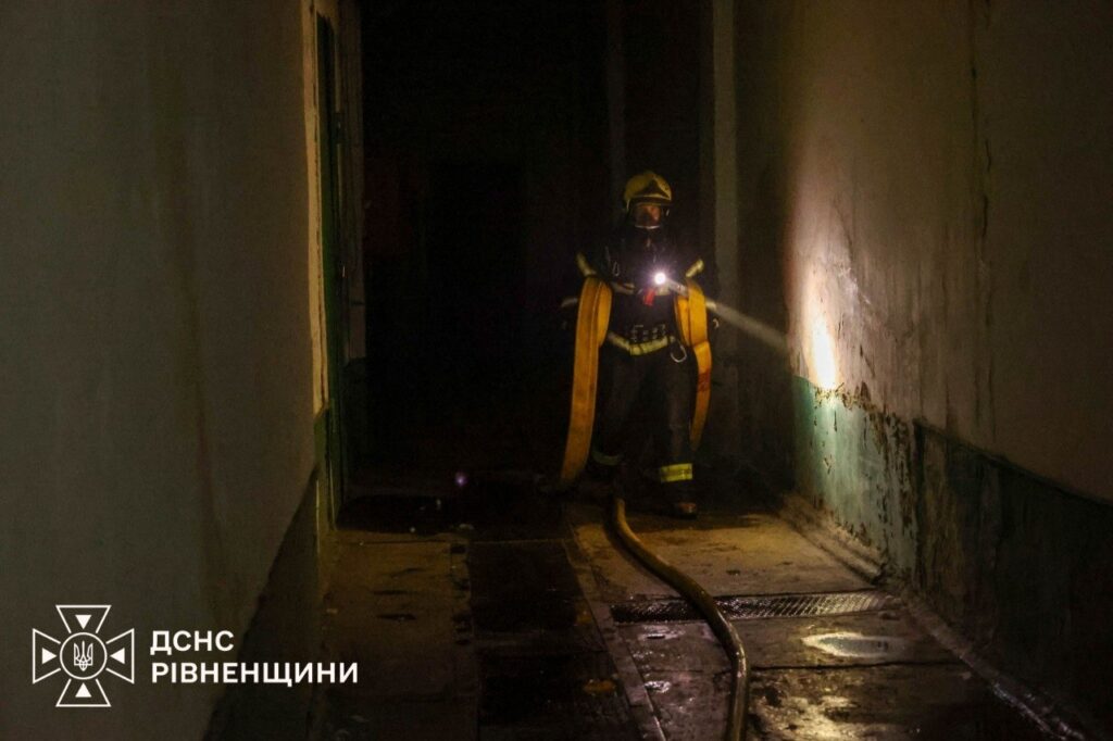 Рятувальники ДСНС ліквідовують пожежу