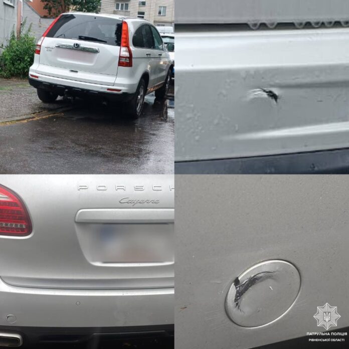 У Рівному патрульні розшукали водія, який скоїв ДТП та залишив місце події