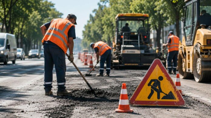 Дорожні роботи у Рівному 6 серпня де тривають дорожні роботи