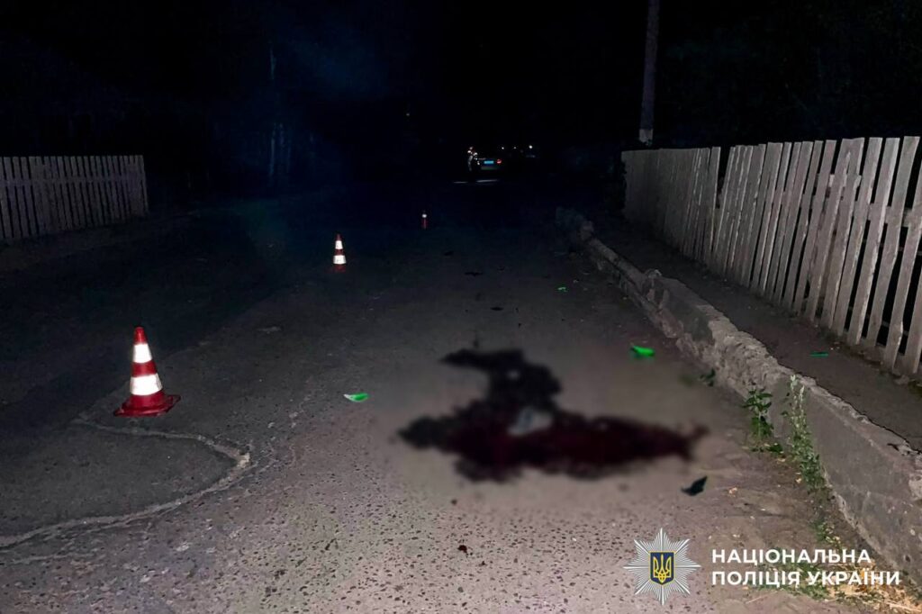 Смертельна нічна поїздка: на Рівненщині 18-річний мотоцикліст збив чоловіка (ФОТО) 1 Місце смертельної ДТП у селищі Соснове